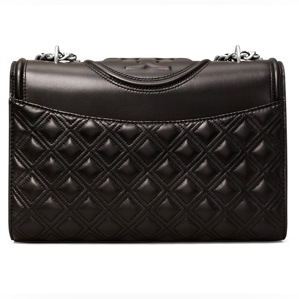 Tory Burch Fleming Convertible Leather Shoulder Bag - Picture 3 of 9